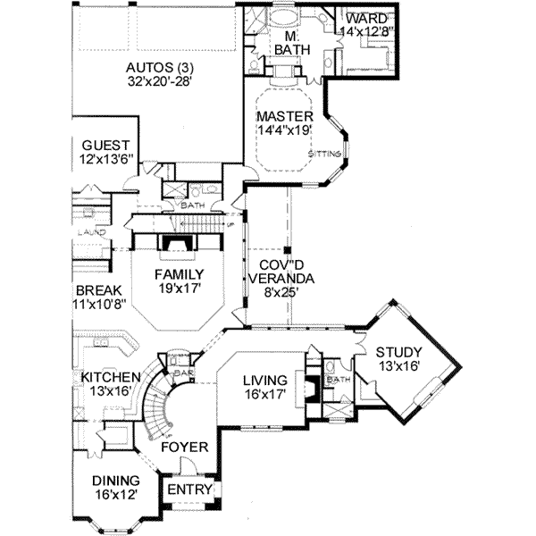 main floor house blueprint