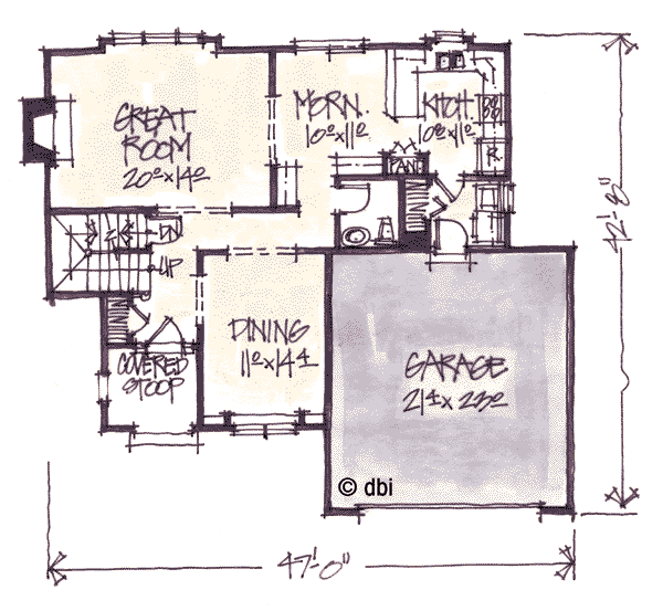 main floor house blueprint