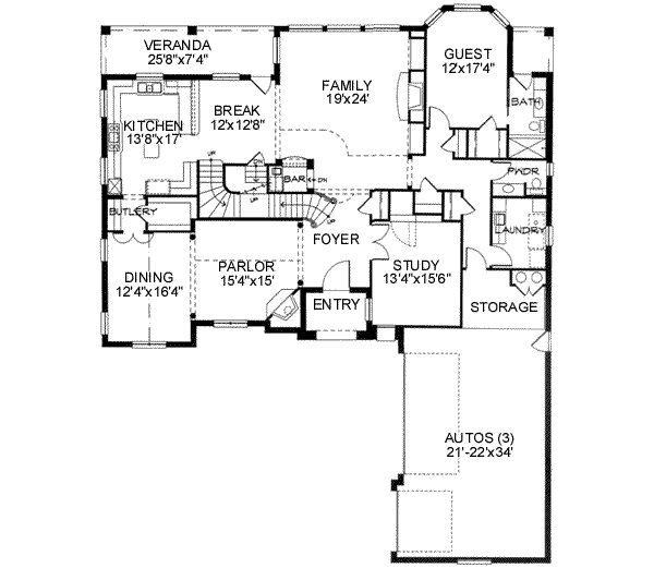 main floor house blueprint