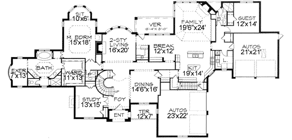 main floor house blueprint
