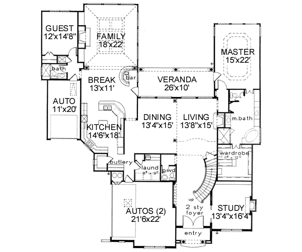 main floor house blueprint