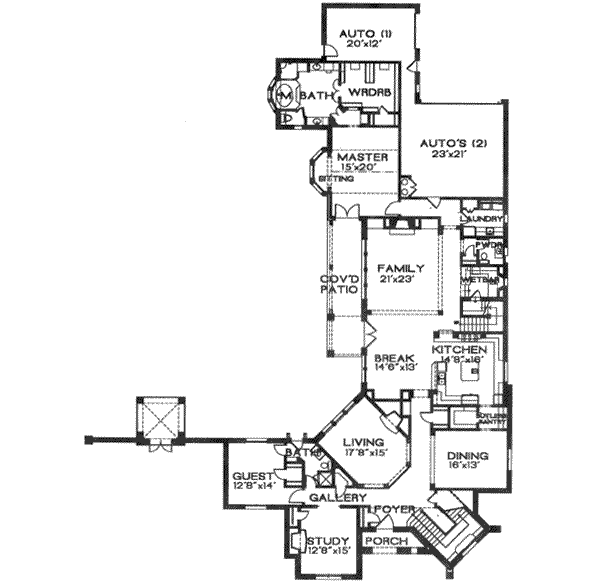 main floor house blueprint