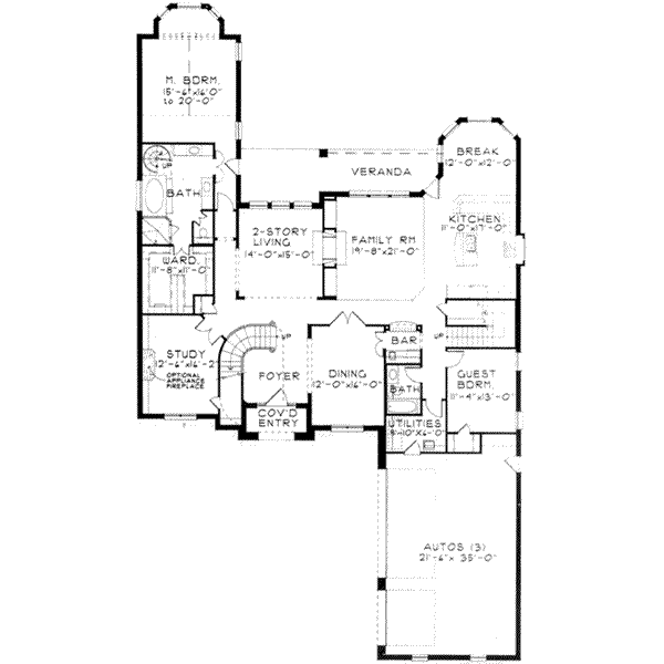 main floor house blueprint