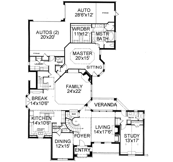 main floor house blueprint