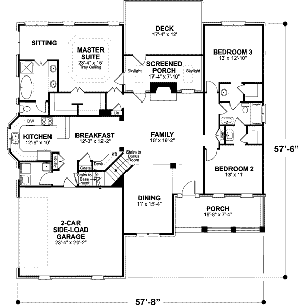 main floor house blueprint