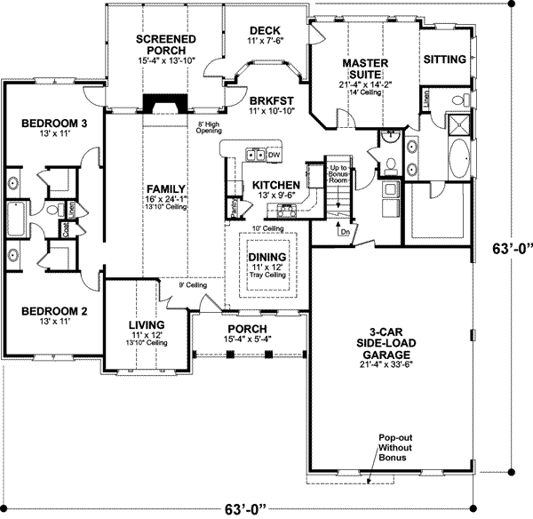 main floor house blueprint