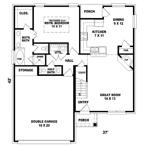 main floor house blueprint