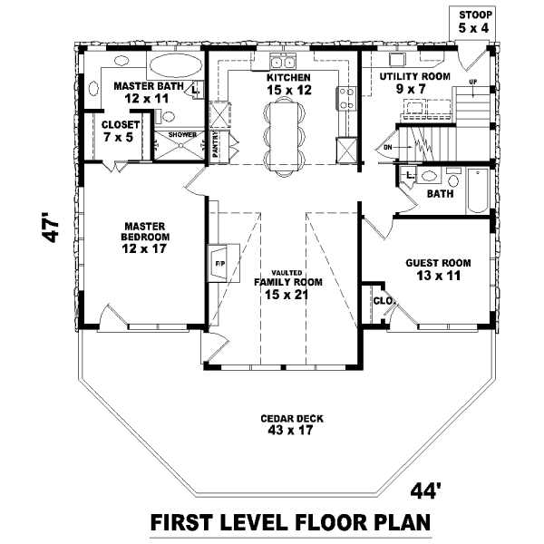 main floor house blueprint