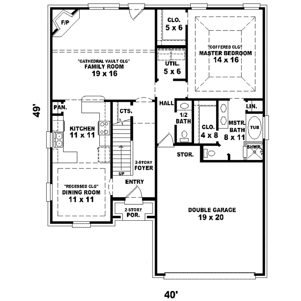 main floor house blueprint
