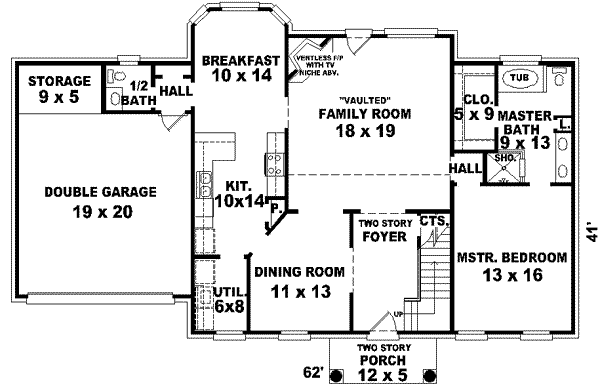 main floor house blueprint