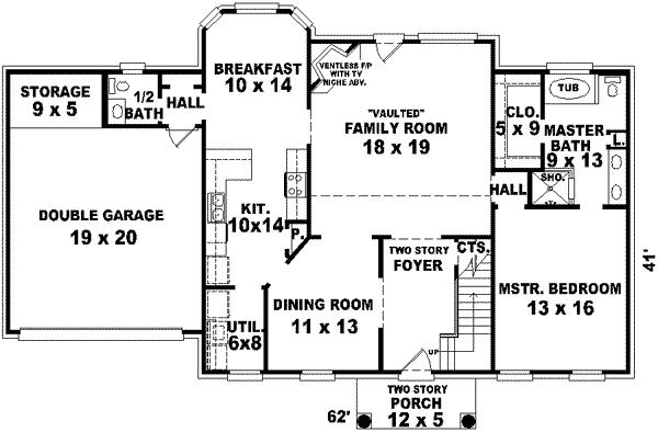 main floor house blueprint