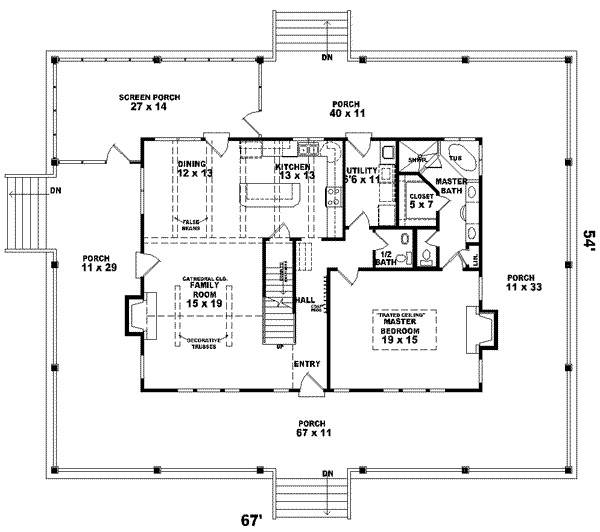main floor house blueprint