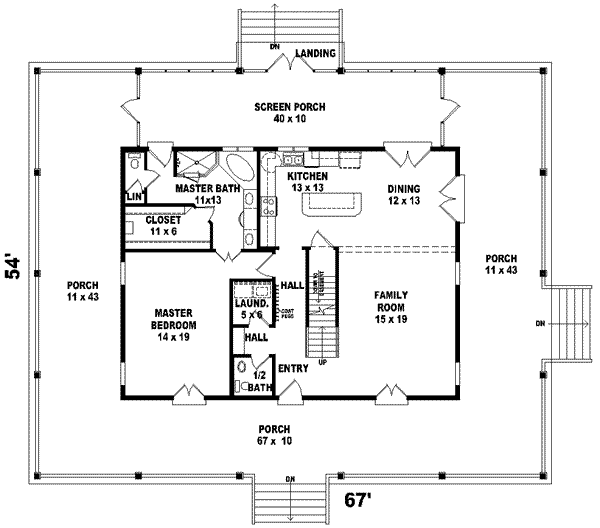 main floor house blueprint