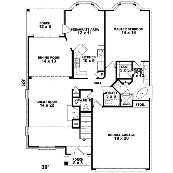 main floor house blueprint