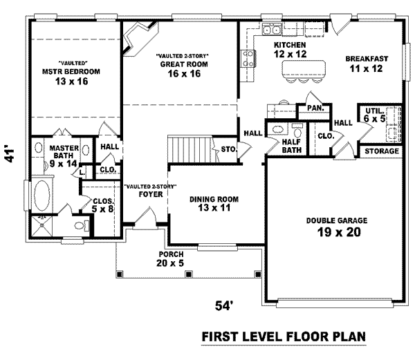 main floor house blueprint