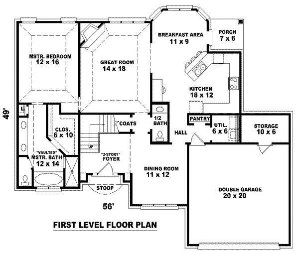 main floor house blueprint