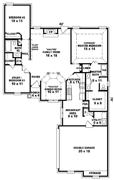 main floor house blueprint
