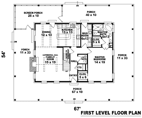 main floor house blueprint