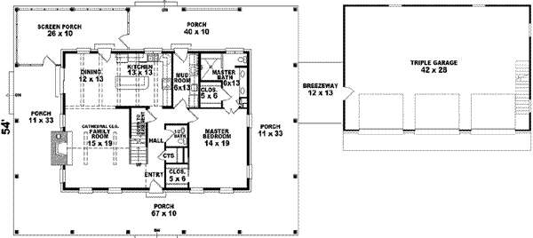 main floor house blueprint