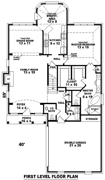 main floor house blueprint