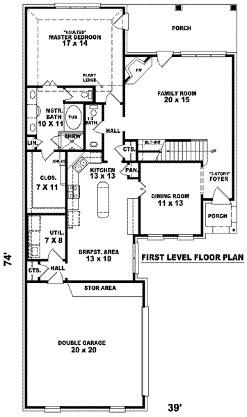 main floor house blueprint