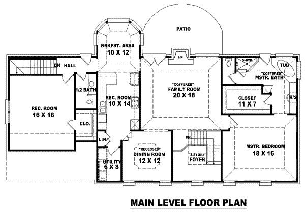 main floor house blueprint