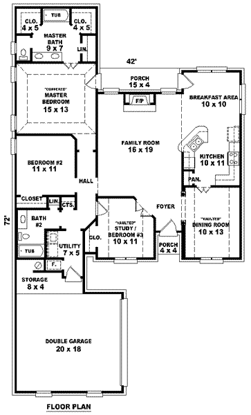 main floor house blueprint