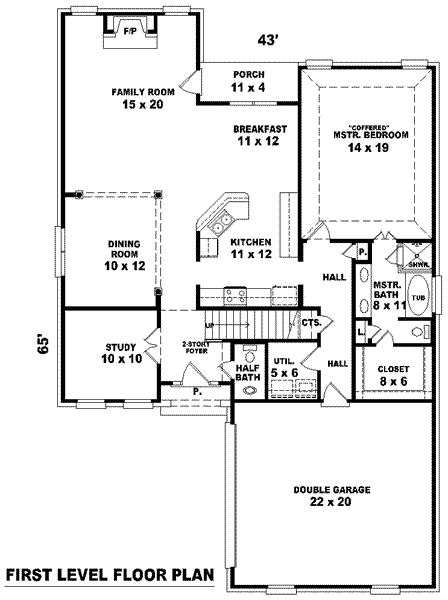 main floor house blueprint