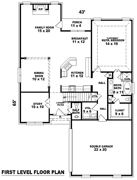 main floor house blueprint