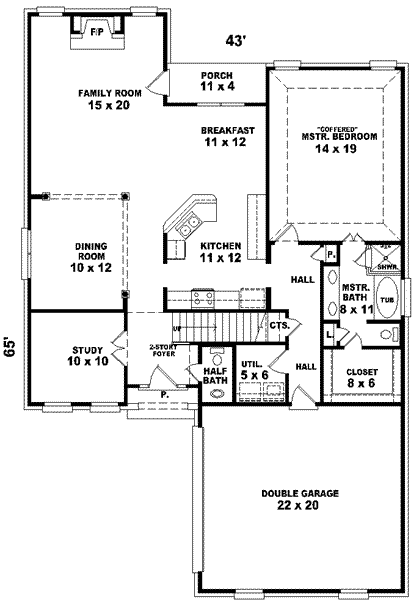 main floor house blueprint