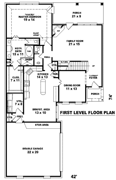 main floor house blueprint