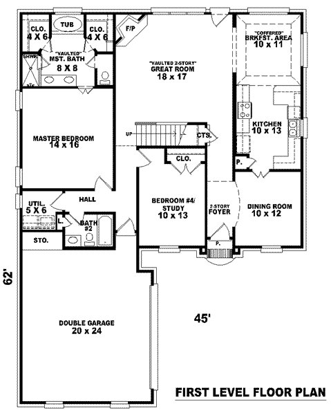 main floor house blueprint