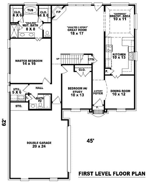 main floor house blueprint