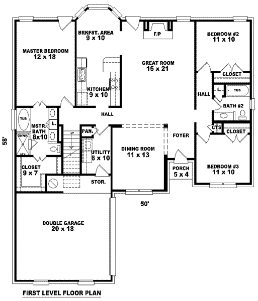 main floor house blueprint