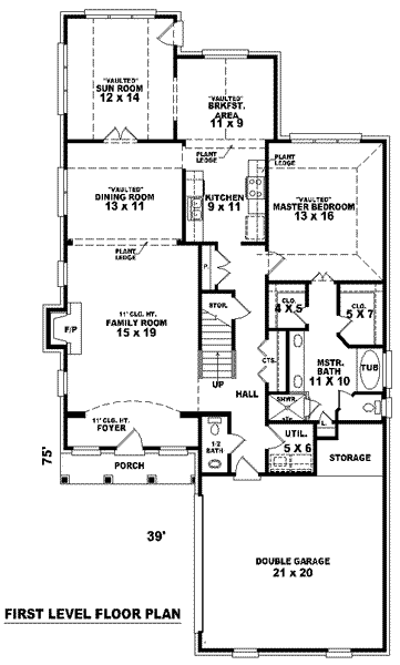 main floor house blueprint