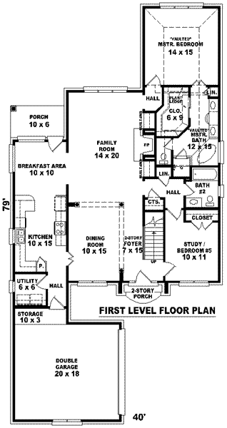 main floor house blueprint