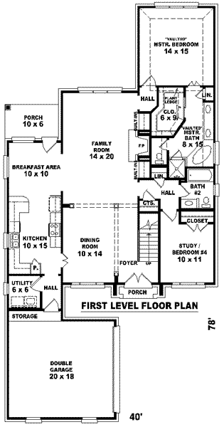 main floor house blueprint