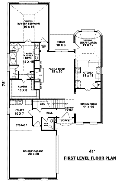 main floor house blueprint