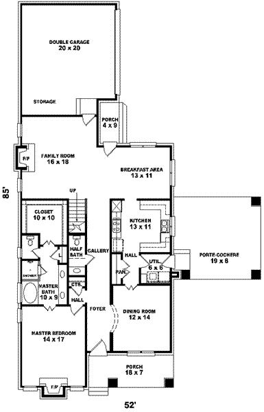 main floor house blueprint