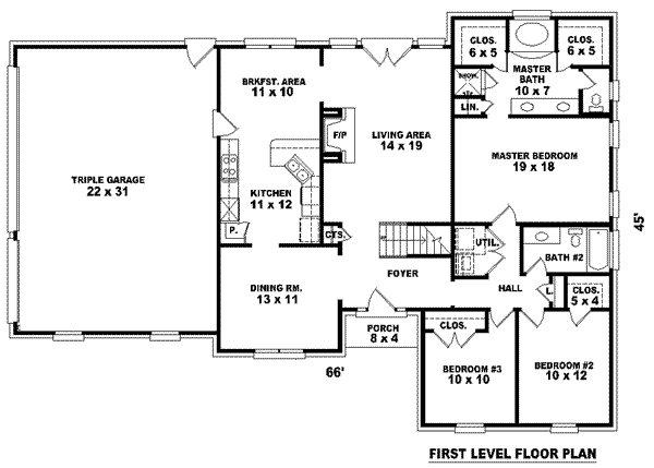 main floor house blueprint