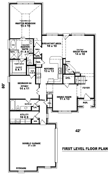 main floor house blueprint