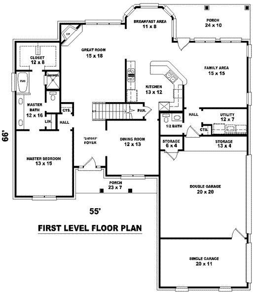 main floor house blueprint
