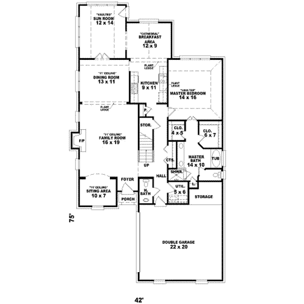 main floor house blueprint