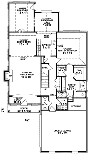 main floor house blueprint
