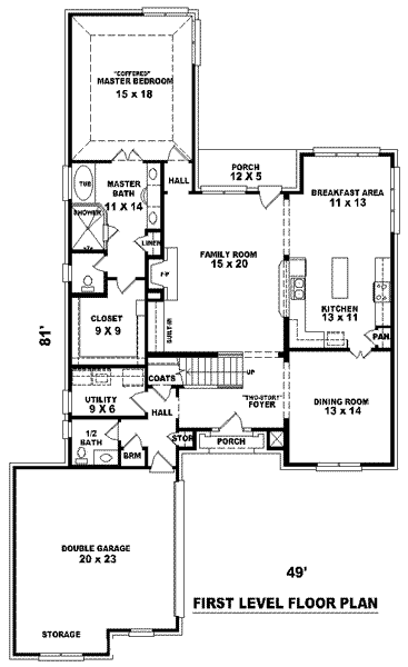 main floor house blueprint