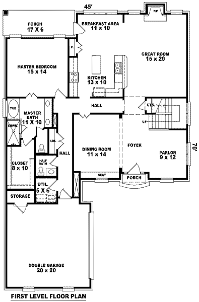 main floor house blueprint