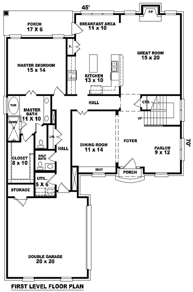 main floor house blueprint