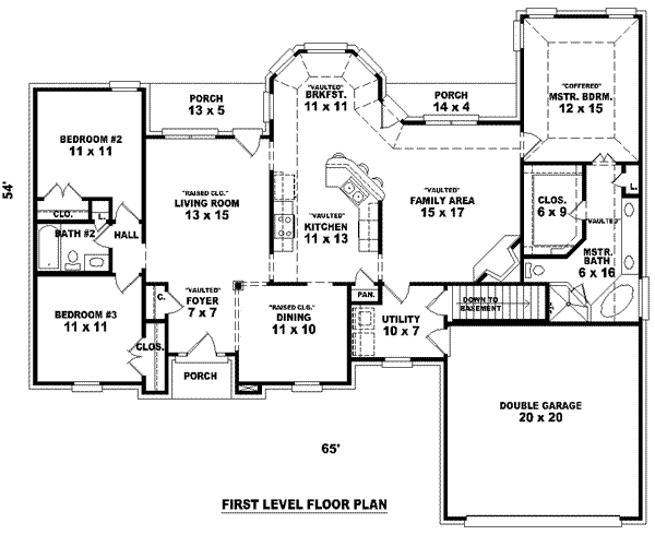 main floor house blueprint