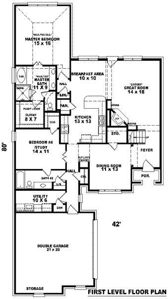 main floor house blueprint