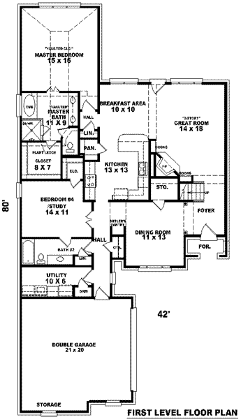 main floor house blueprint